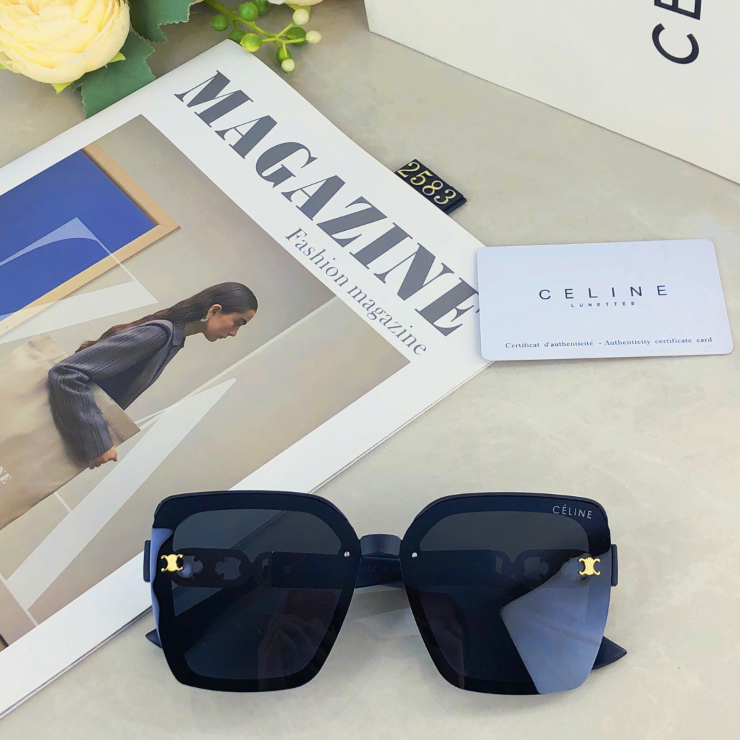 🔥🔥Celin*墨镜女士高级感2025年新款大脸显瘦防紫外线偏光显脸小太阳眼镜夏