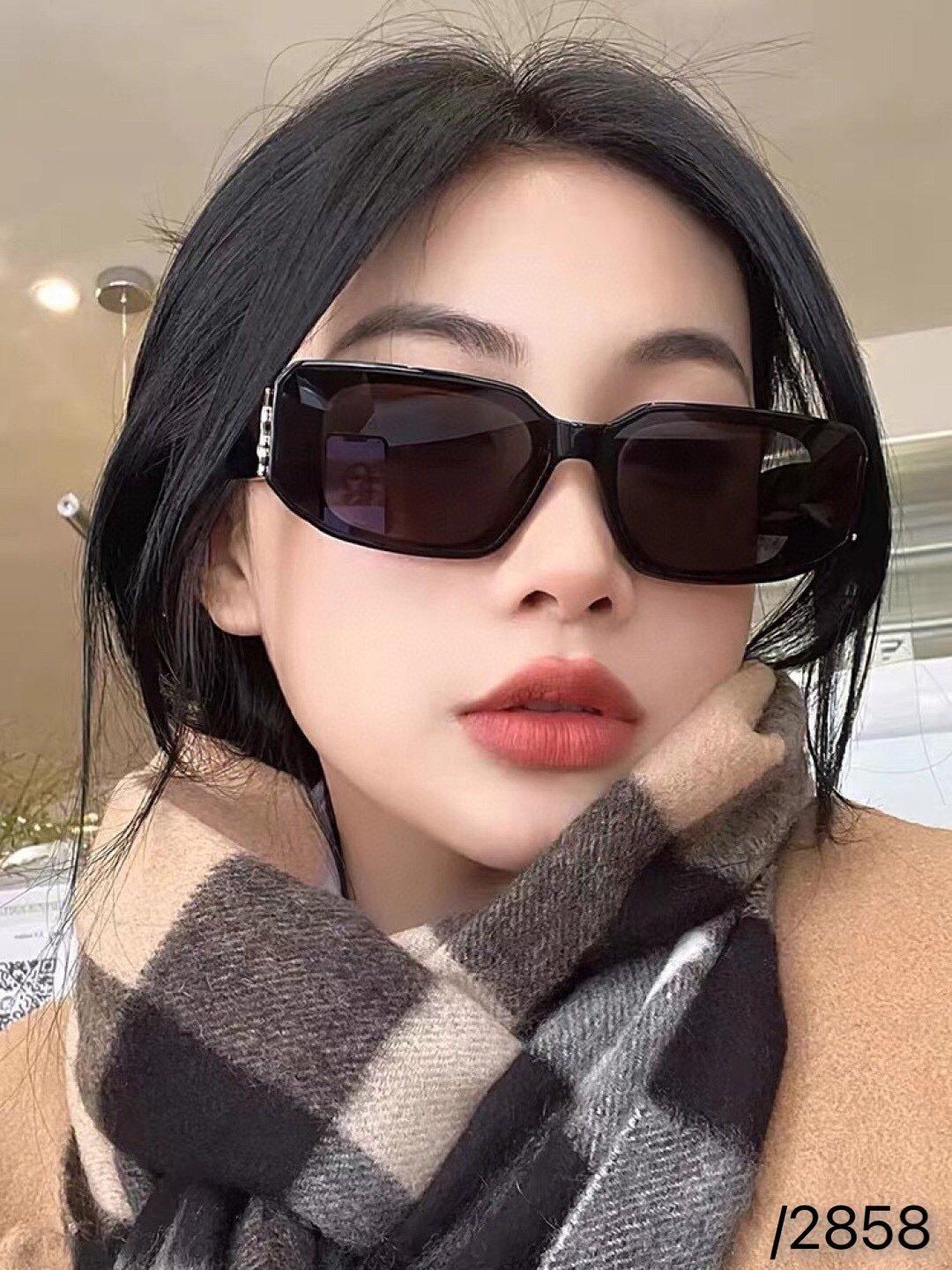 。。Louis vuitto*新款复古方框太阳镜女士欧美墨镜时尚简约潮流街拍大框眼镜