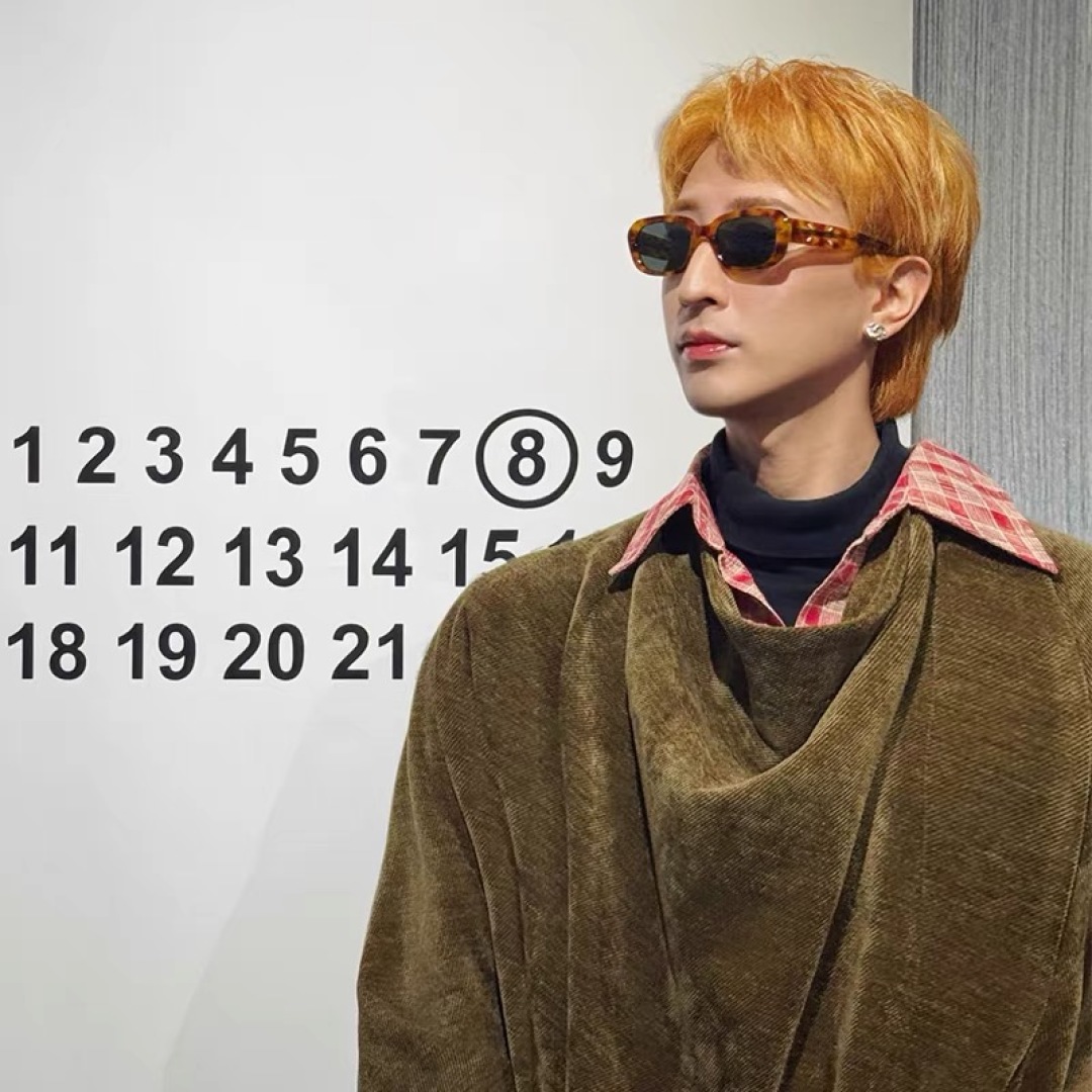 。。MM207韩版时尚太阳镜小红书网红街拍素颜复古潮流装饰眼镜
