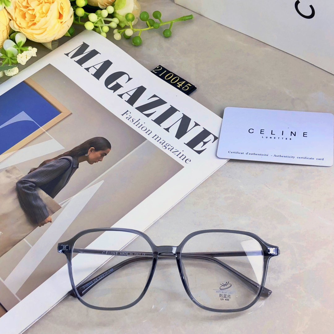 。。Celin*网红小红书眼镜女复古大框方形时尚素颜显脸小防蓝光近视眼镜