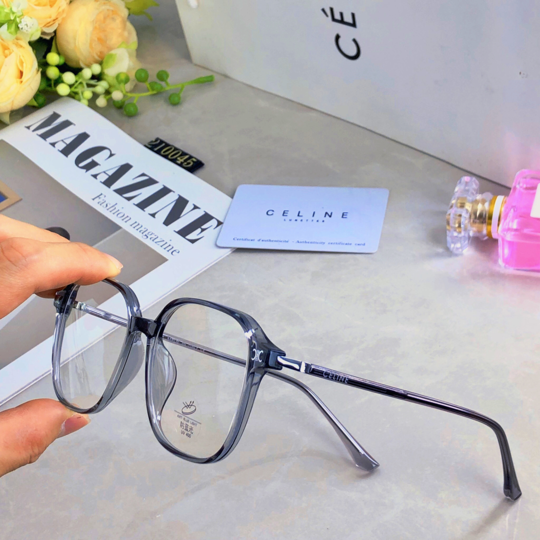 。。Celin*网红小红书眼镜女复古大框方形时尚素颜显脸小防蓝光近视眼镜