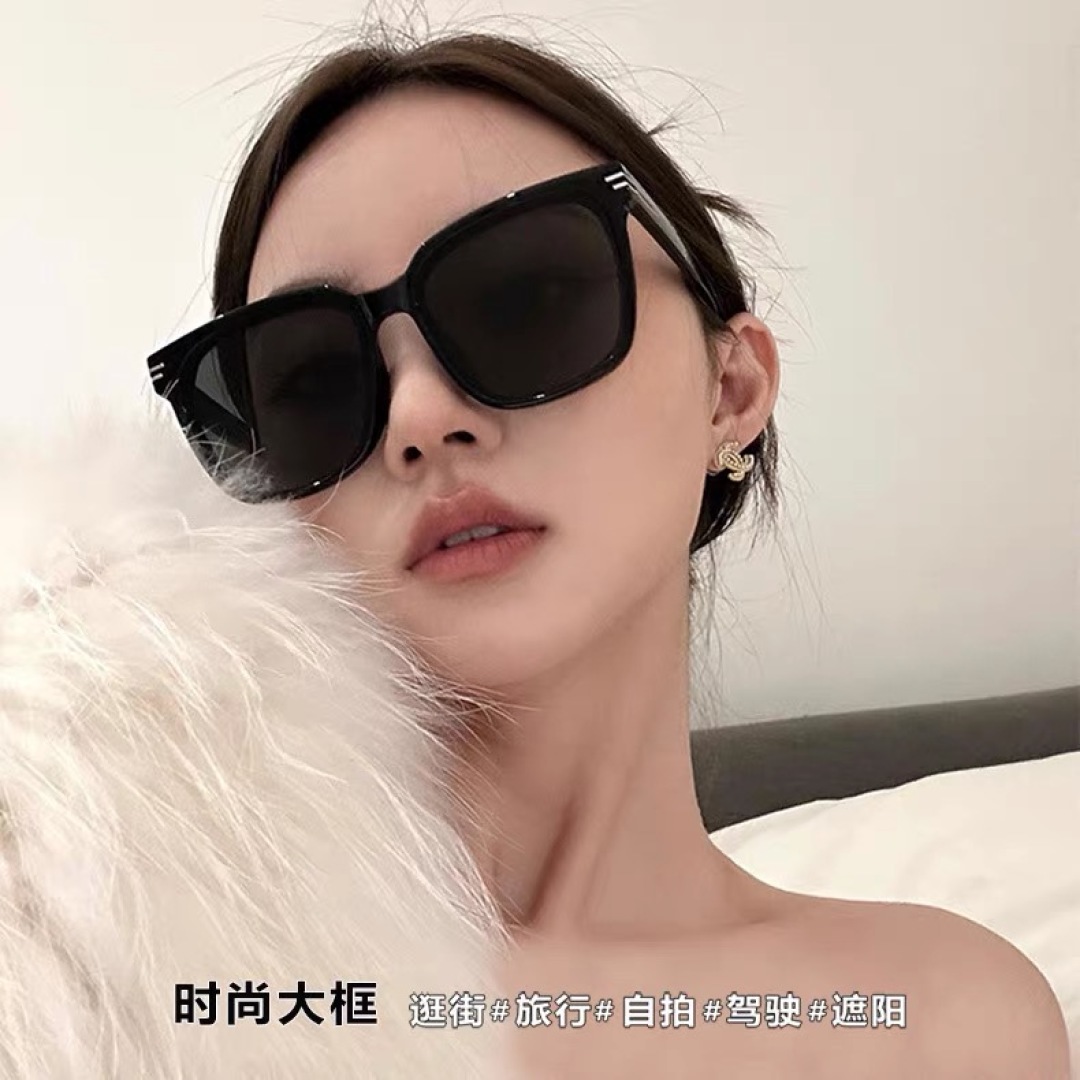 。。Louis vuitto82025新款欧美时尚方框防晒墨镜时尚感ins韩版太阳眼镜