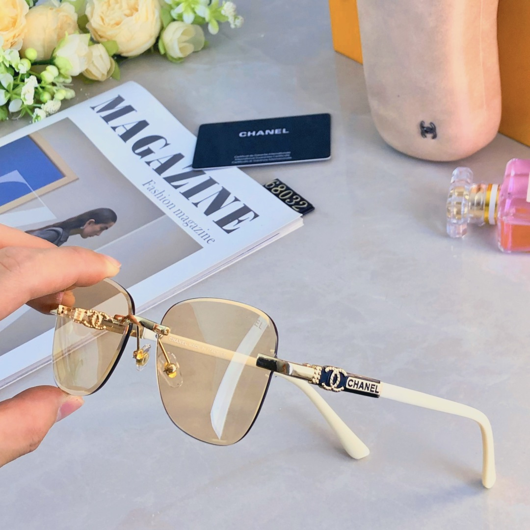 NO:257095,Chane* internet celebrity sunglasses women ins street photography sunglasses fashion UV protection comfortable super cool glasses 2025 new trendy glasses sunglasses sunglasses, glasses, chanel19860909Chane*网红墨镜女ins街拍太阳镜时尚防紫外线舒适超酷眼镜2025年新款潮眼镜墨镜太阳镜,眼镜,chanel,glasses