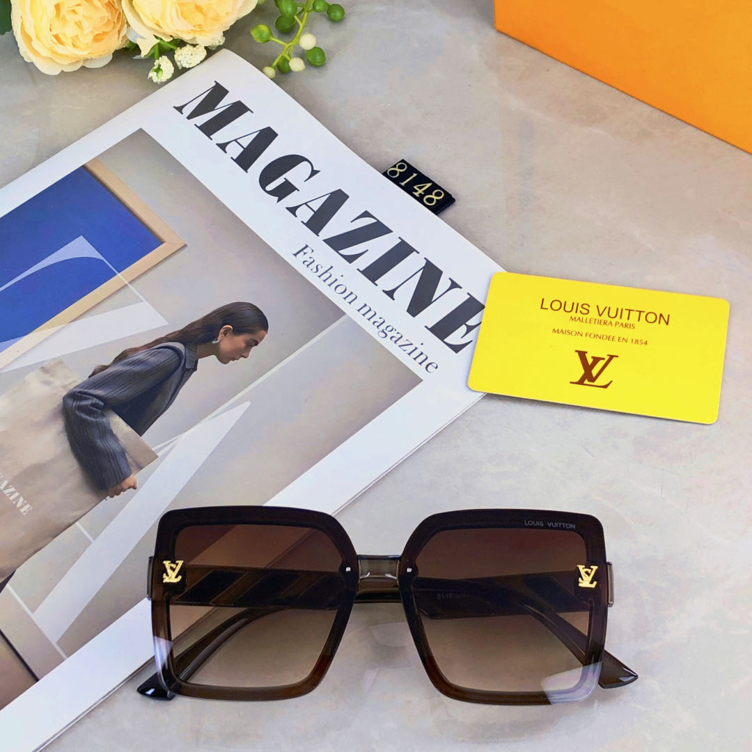 。。Louis vuitto*2025新款眼镜太阳镜高级感大框百搭墨镜女驾驶开车防紫外线