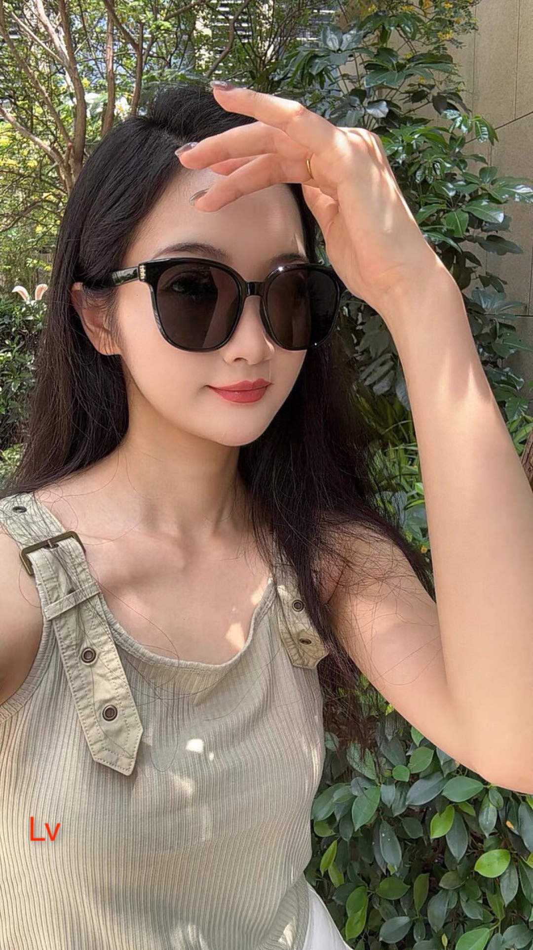 。。Louis vuitto*欧美方框偏光太阳眼镜时尚潮男女款高级感黑色防紫外线墨镜