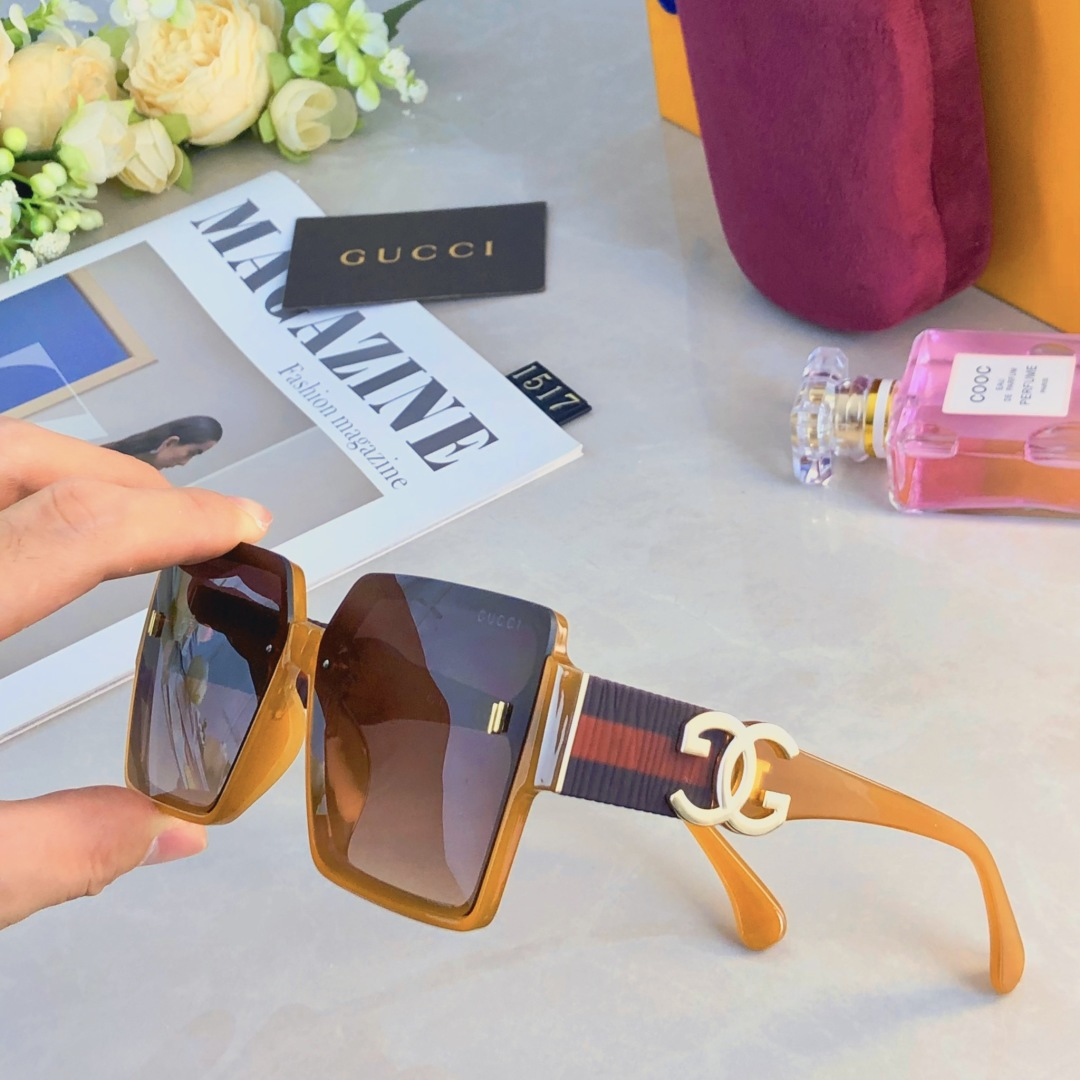 NO:359460,Gucc*2025 new square large frame Douyin high-end sunglasses cross-border European and American fashion trend anti-ultraviolet sunglasses sunglasses sunglasses, glasses, gucci19860909Gucc*2025新款方形大框抖音高级感墨镜跨境欧美时尚潮流防紫外线太阳镜眼镜墨镜太阳镜,眼镜,gucci,glasses