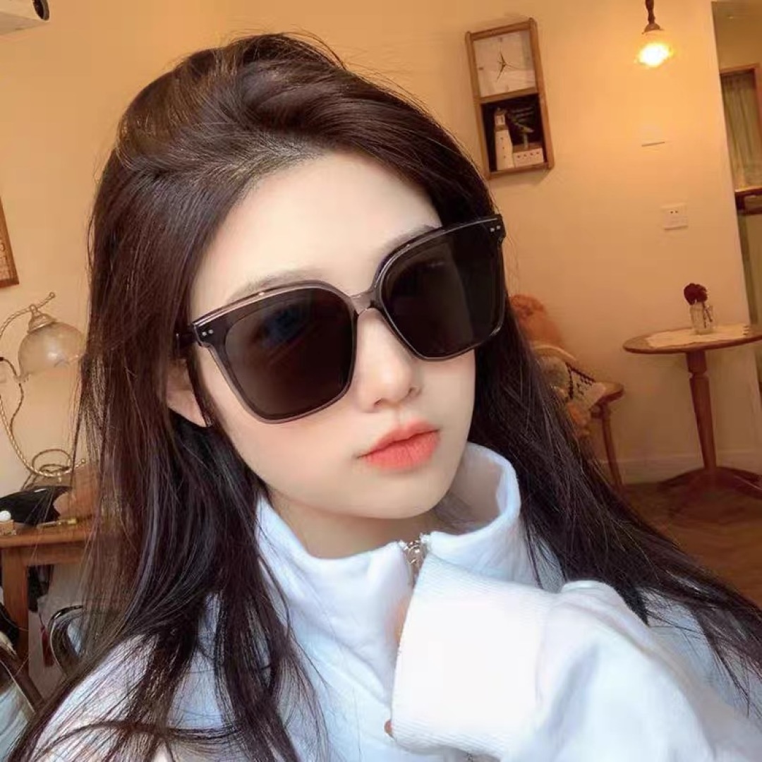 。。韩版gm墨镜女高级感ins圆脸显瘦防紫外线太阳镜男款网红眼镜