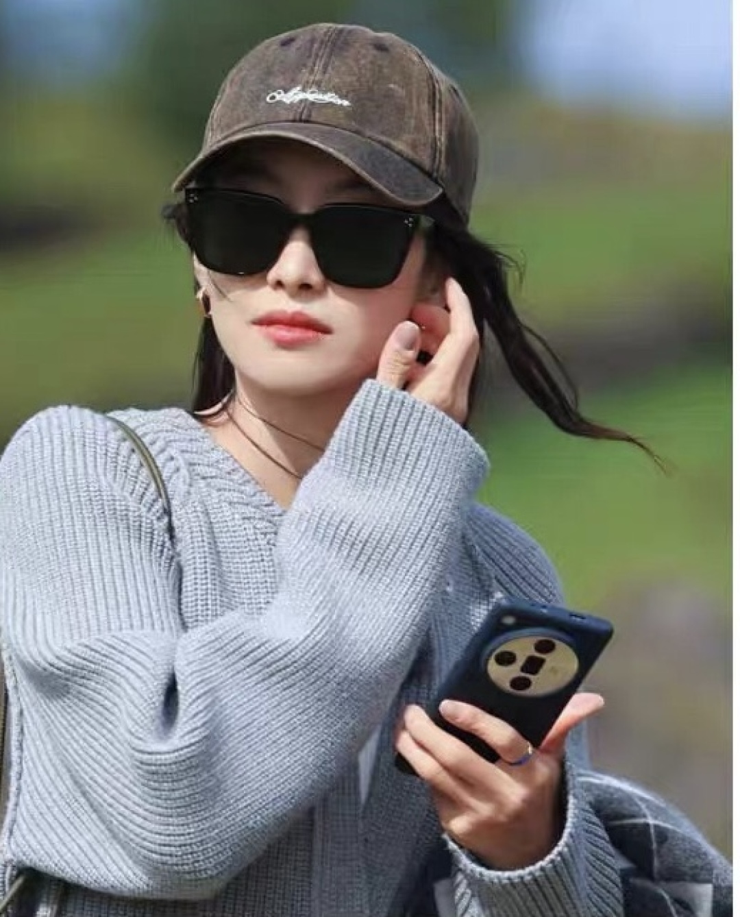 。。2035新款欧美风墨镜女款高级感网红夏季街拍防紫外线个性太阳镜潮