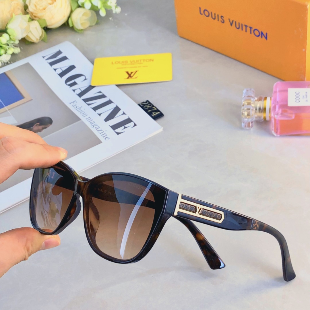 。。Louis vuitto*新款太阳眼镜男女网红素颜街拍猫形墨镜旅游遮阳ins