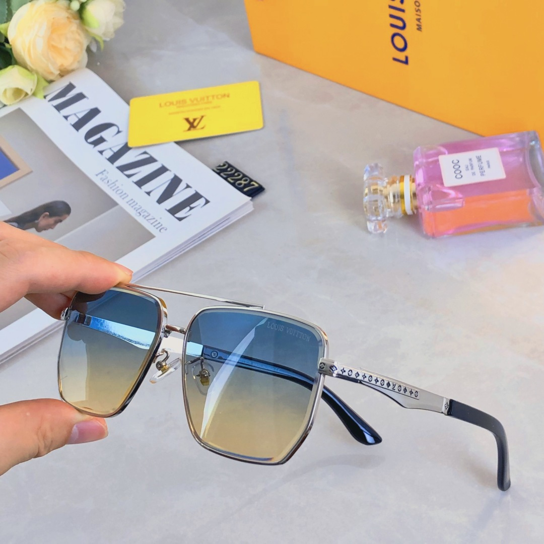 NO:367320,Louis vuitto* new European and American hot metal double beam fashion large frame sunglasses versatile UV sun protection retro glasses sunglasses sunglasses, glasses, louis vuitton19860909Louis vuitto*新款欧美爆款金属双梁时尚大框墨镜百搭防紫外线遮阳复古眼镜墨镜太阳镜,眼镜,louis vuitton,glasses