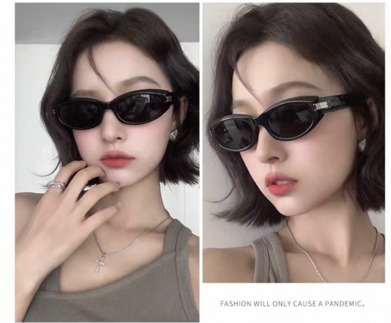 。。Louis vuitto*欧美风墨镜女夏小框小脸网红拍照窄超酷ins防晒太阳眼镜