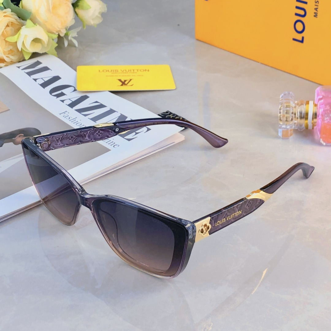 。。Louis vuitto*复古方形百搭黑色墨镜女网红高级感方圆脸显瘦太阳眼镜防晒