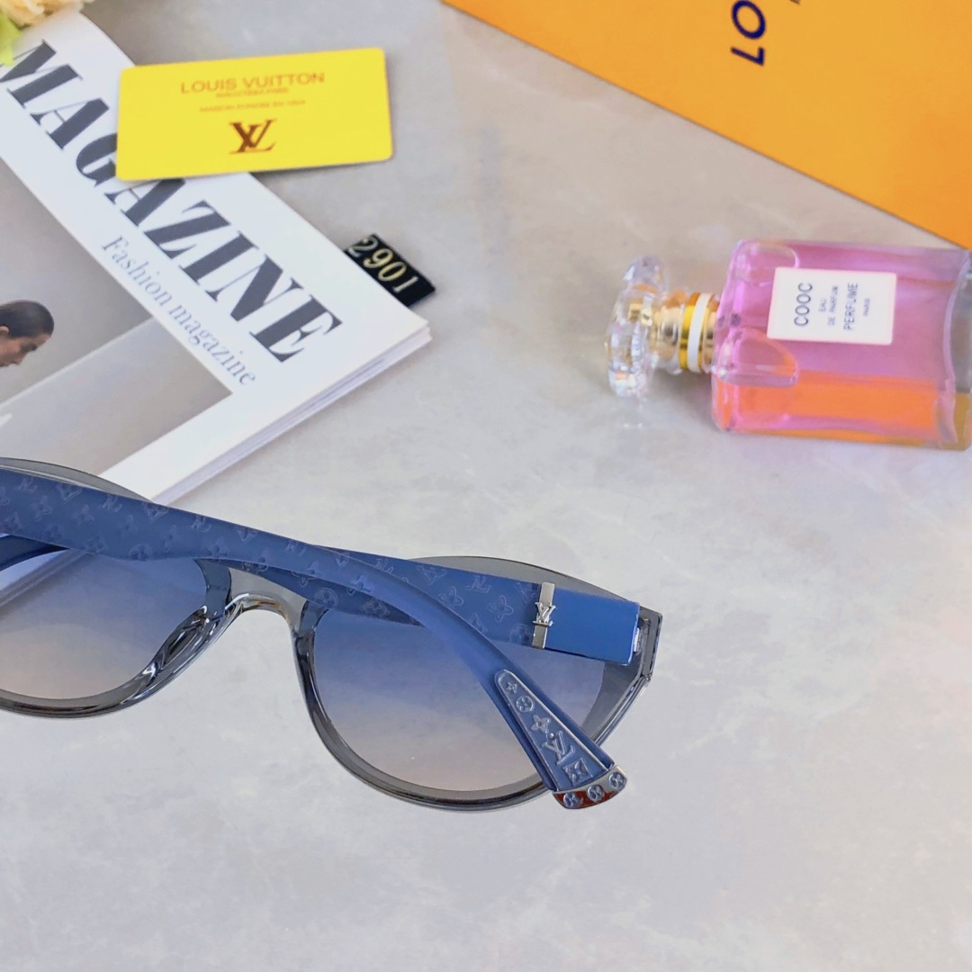 。。Louis vuitto*欧美小红书网红复古猫眼墨镜女士高级感ins太阳镜凹造型