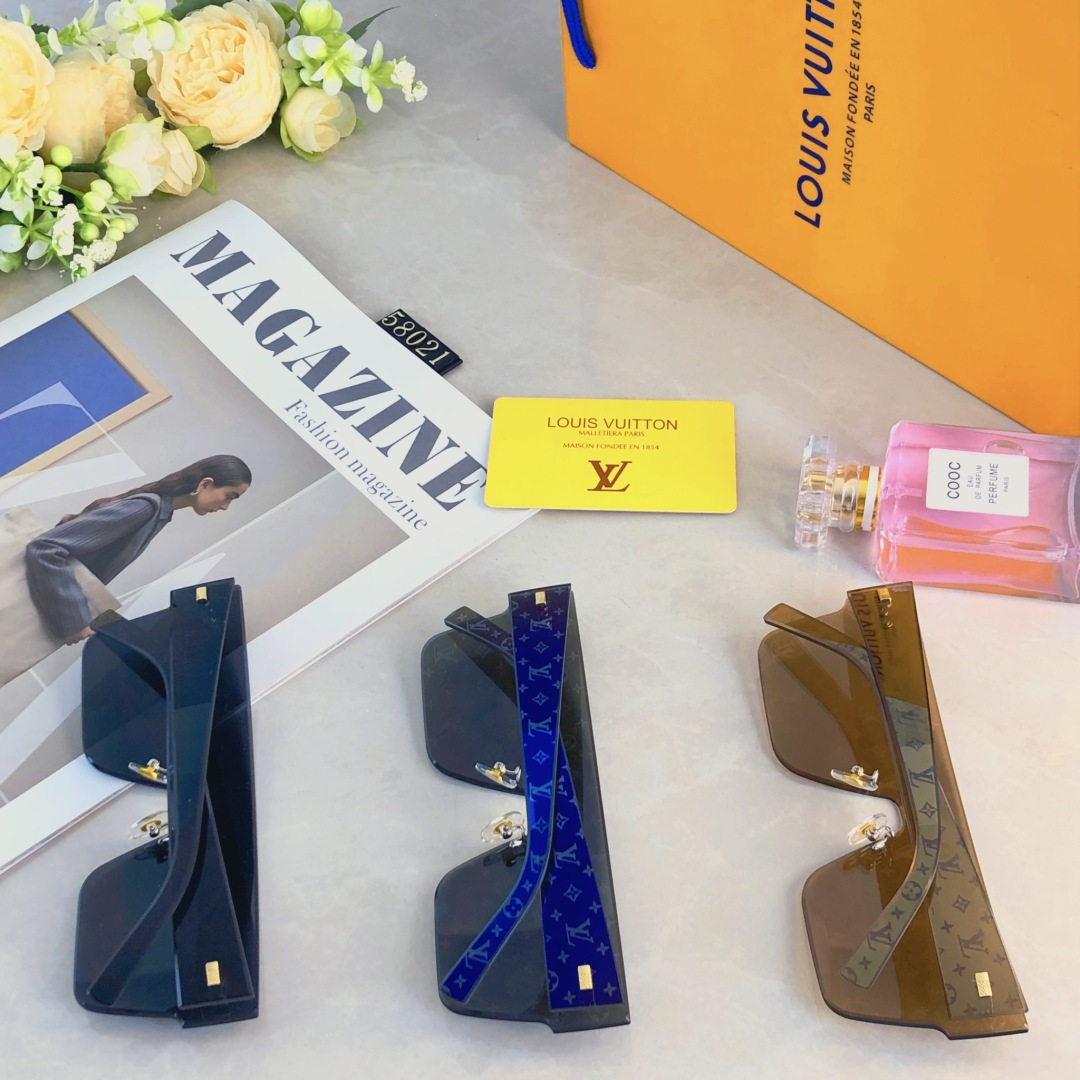 。。Louis vuitto*欧美个性超大框防风护目连体墨镜女遮脸显脸小眼镜防紫外线太阳镜