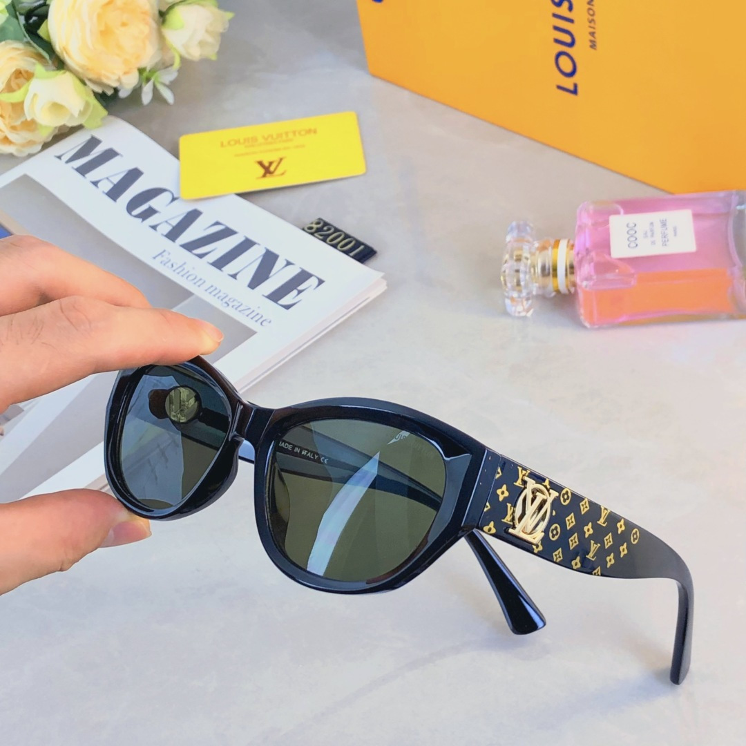。。Louis vuitto*韩版高级感网红时尚墨镜夏季旅行遮阳高级感大脸显脸小太阳镜