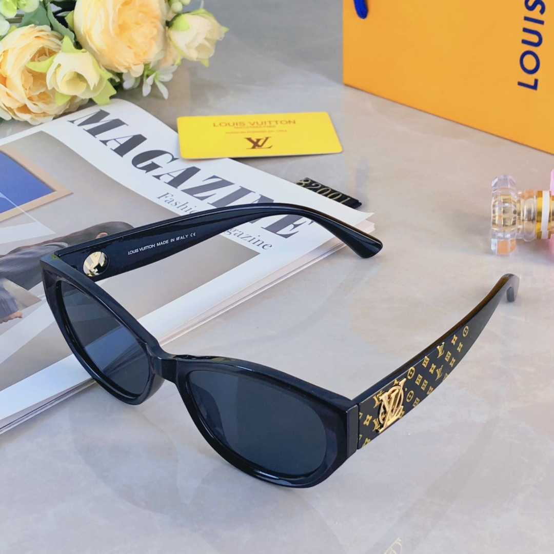 。。Louis vuitto*韩版高级感网红时尚墨镜夏季旅行遮阳高级感大脸显脸小太阳镜
