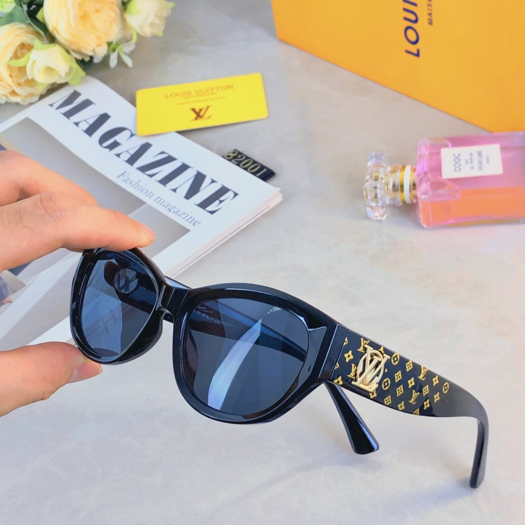 。。Louis vuitto*韩版高级感网红时尚墨镜夏季旅行遮阳高级感大脸显脸小太阳镜