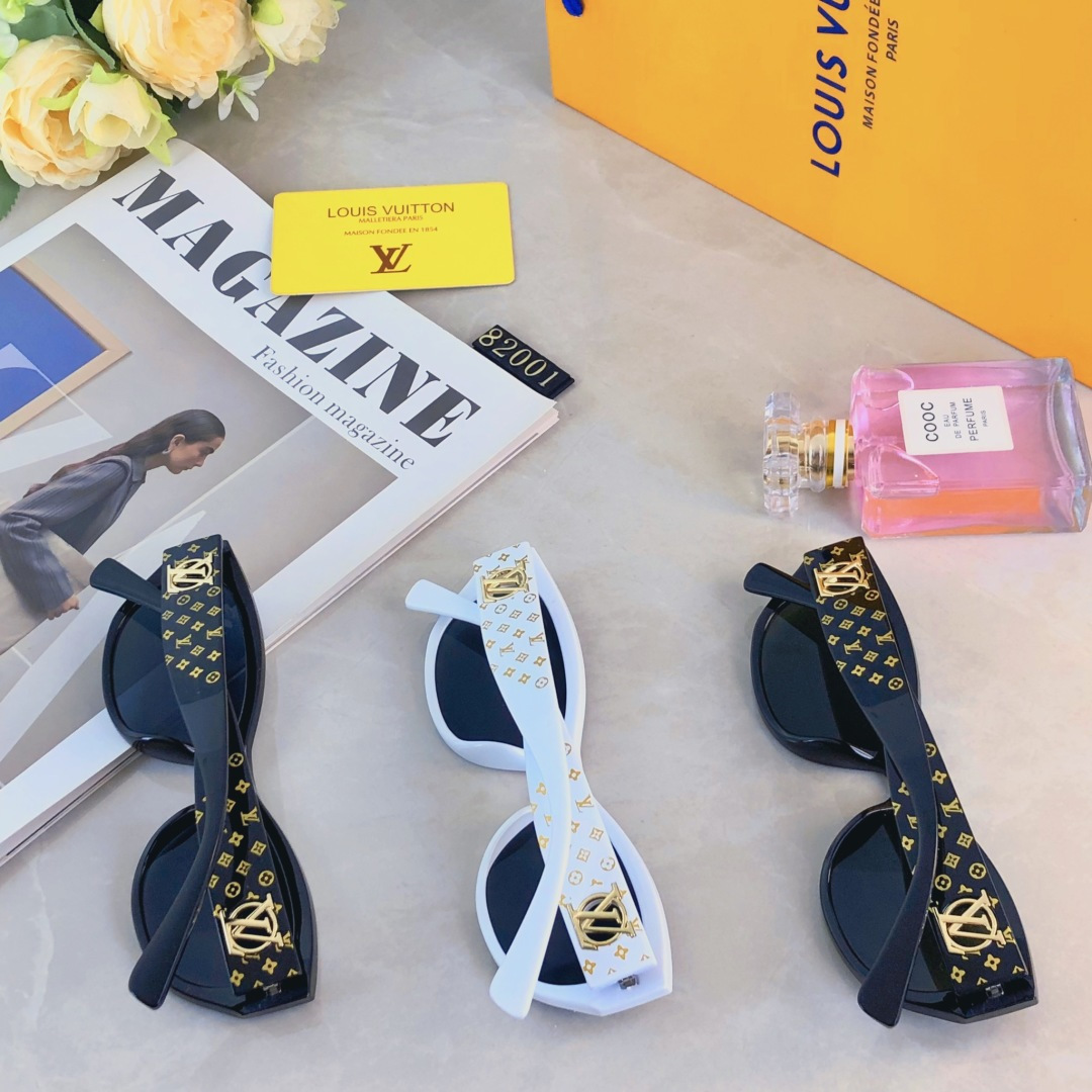 。。Louis vuitto*韩版高级感网红时尚墨镜夏季旅行遮阳高级感大脸显脸小太阳镜