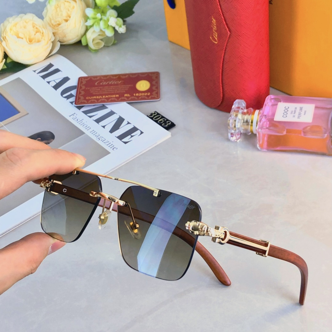 。。Cartie*时尚新款太阳眼镜高品质高质感百搭潮酷遮阳无框大气