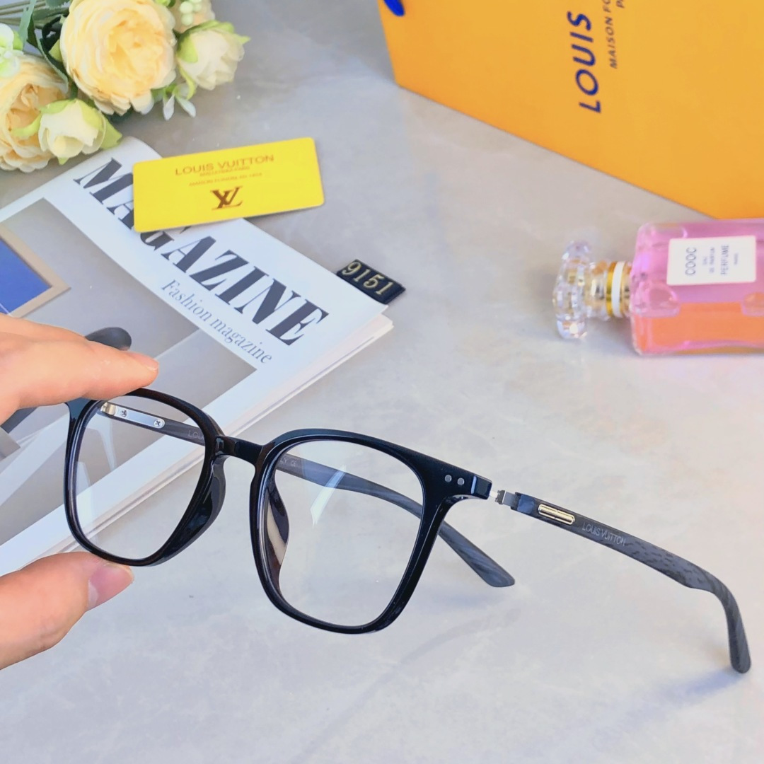 。。Louis vuitto*复古木纹眼镜框素颜防蓝光眼镜大框平光镜显脸小框架近视可配度数