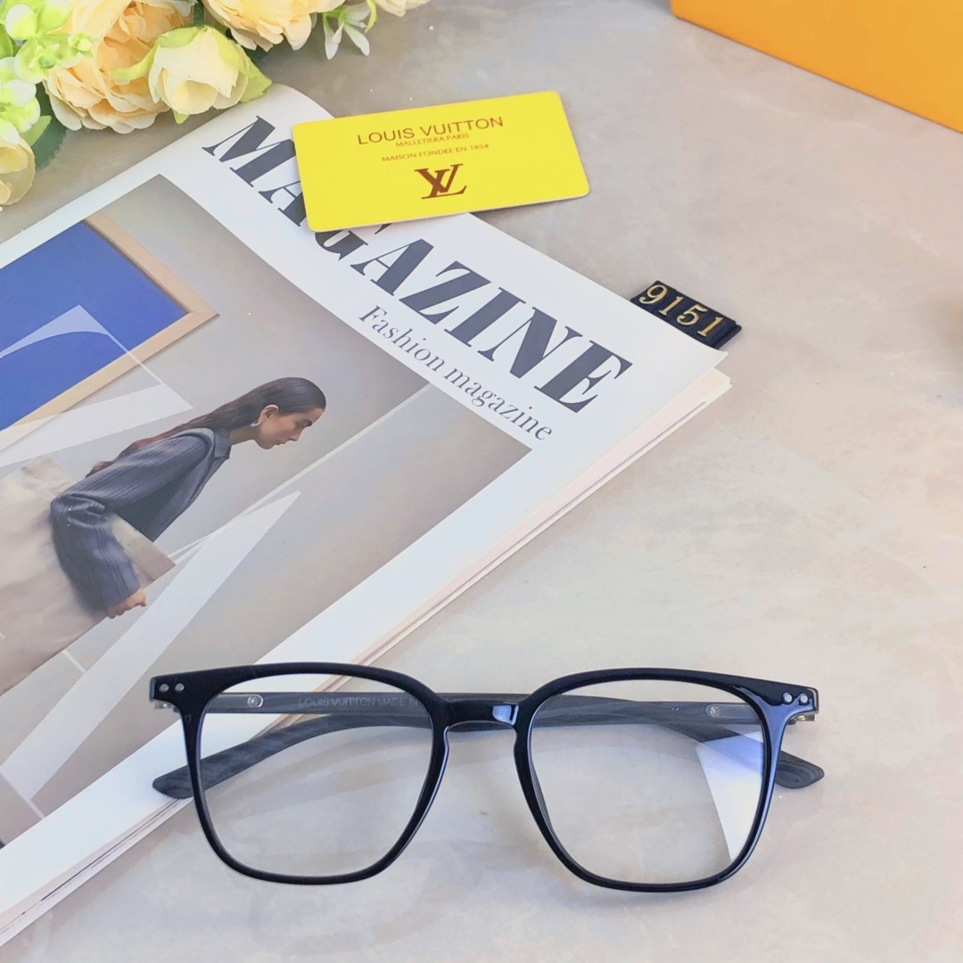 。。Louis vuitto*复古木纹眼镜框素颜防蓝光眼镜大框平光镜显脸小框架近视可配度数