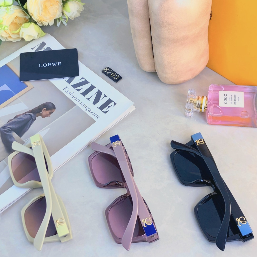 。。Loew*2025新款个性高级感墨镜女高清街拍素颜网红太阳眼镜