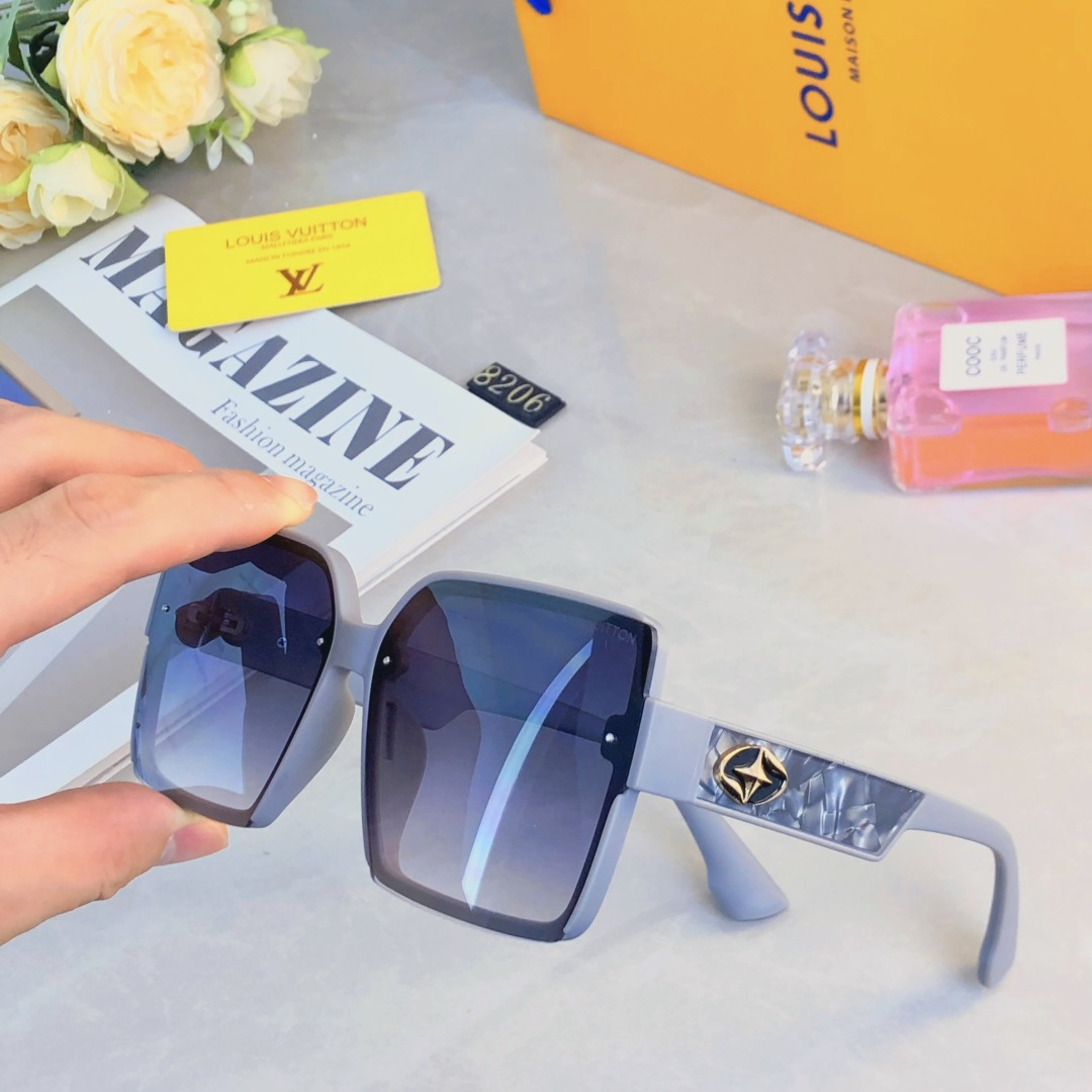 。。Louis vuitto*2025新款简约时尚太阳镜百搭潮流墨镜女精致风抖音同款