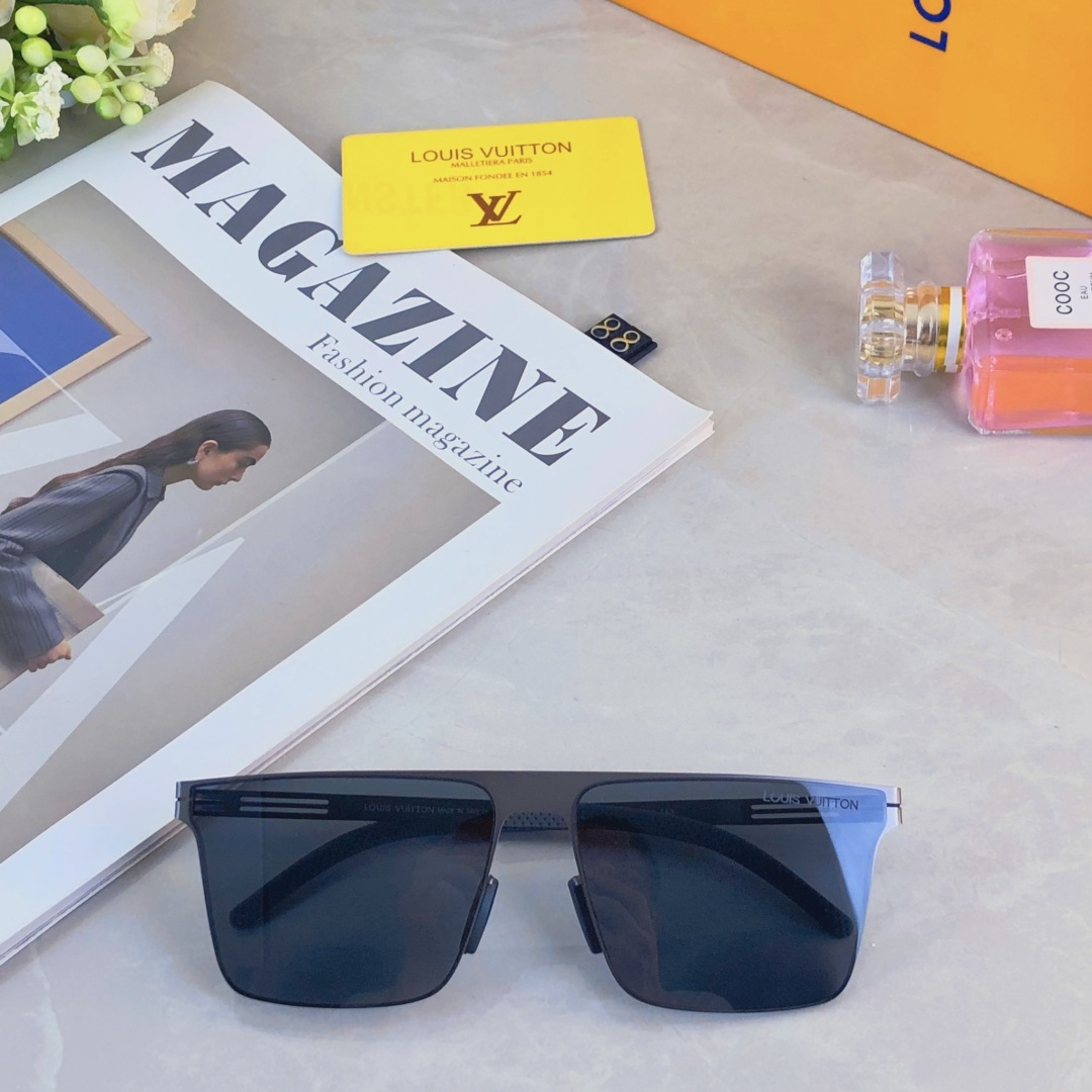 。。Louis vuitto*2025新款尼龙偏光太阳眼镜潮无螺丝开车时尚简约舒适轻