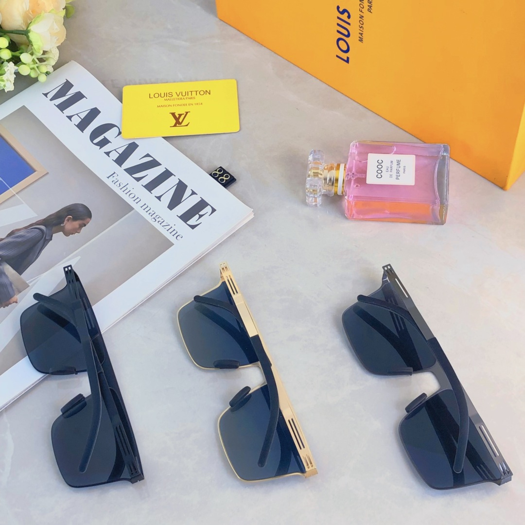 。。Louis vuitto*2025新款尼龙偏光太阳眼镜潮无螺丝开车时尚简约舒适轻