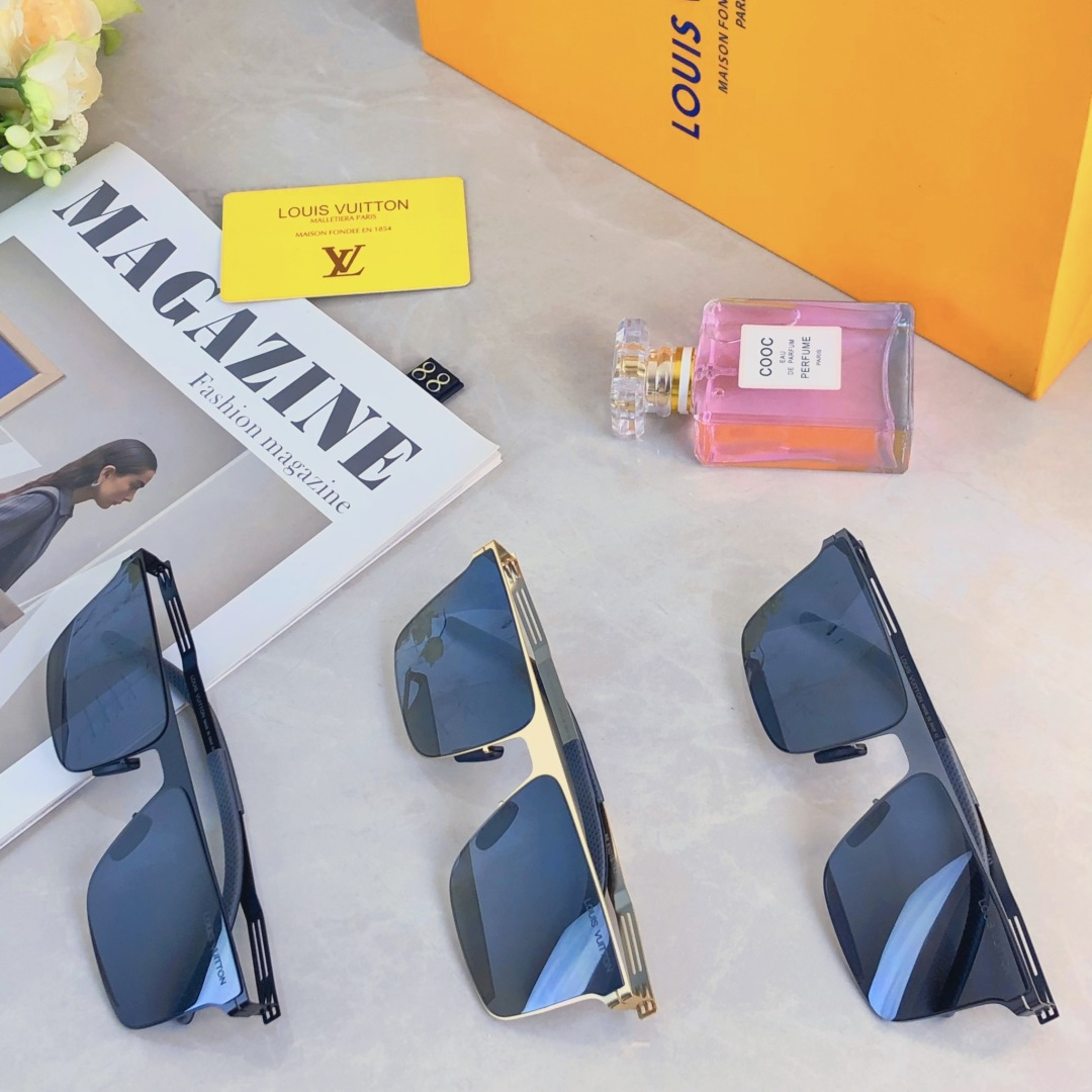 。。Louis vuitto*2025新款尼龙偏光太阳眼镜潮无螺丝开车时尚简约舒适轻