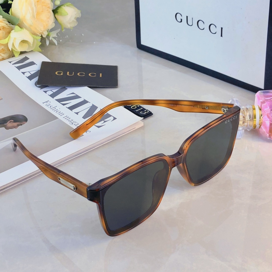 。。Gucc*新款可配曲面镜片墨镜 时尚潮流高颜值太阳镜 折弯镜片眼镜