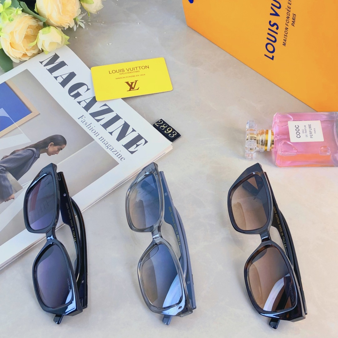 。。Louis vuitto*墨镜女高级感方形时尚复古韩版小框潮流时尚休闲设计太阳眼镜