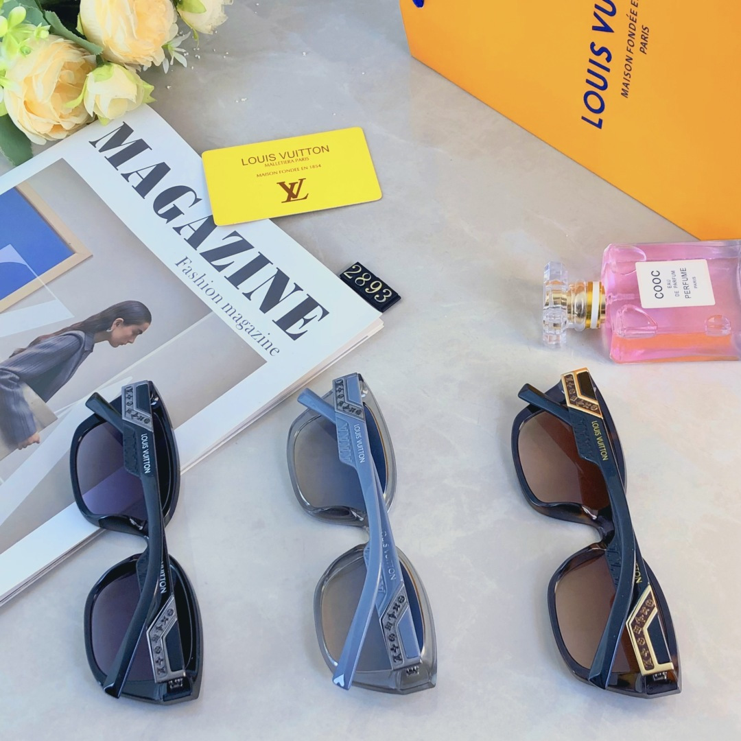 。。Louis vuitto*墨镜女高级感方形时尚复古韩版小框潮流时尚休闲设计太阳眼镜