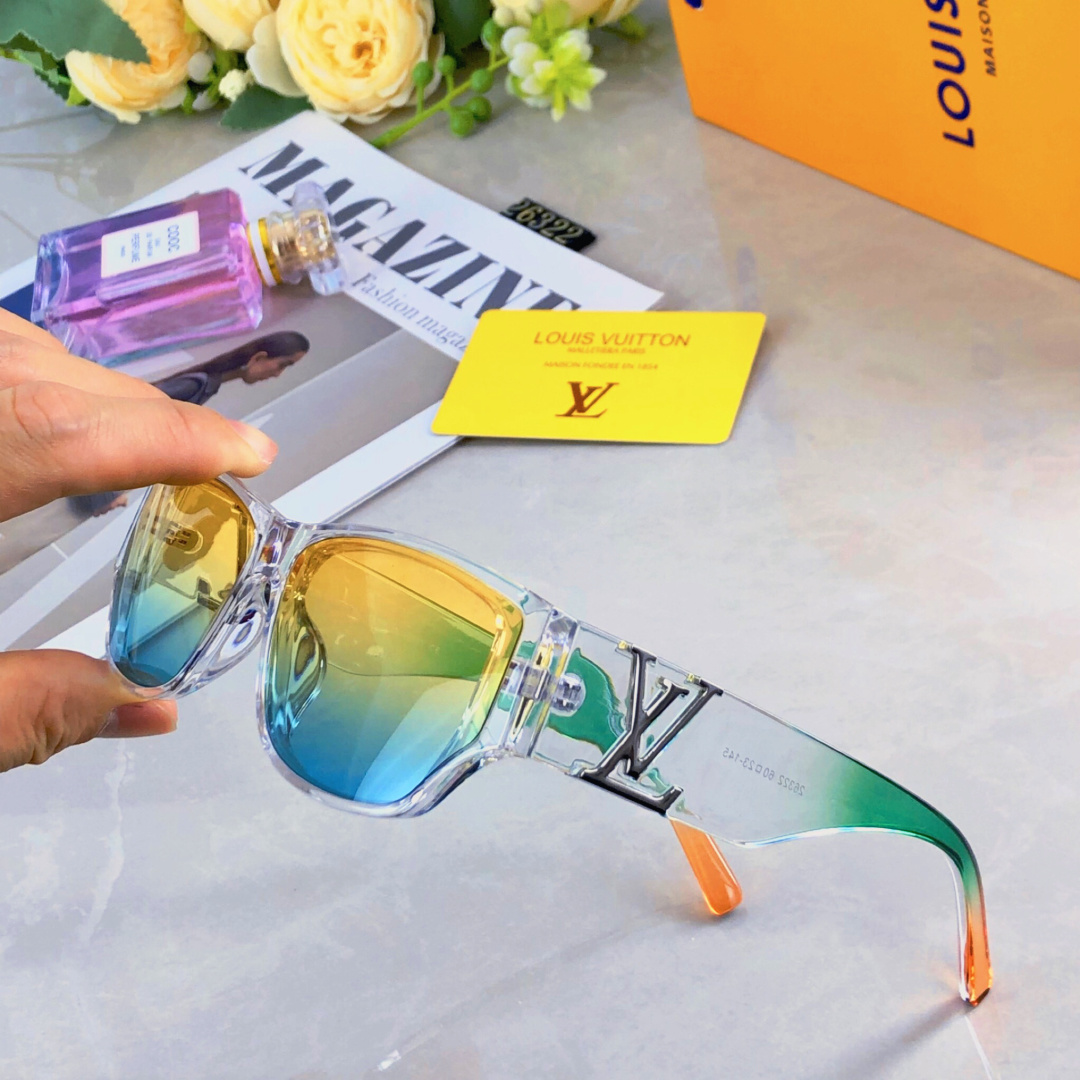 。。Louis vuitto*墨镜女高级感方形时尚复古韩版小框潮流时尚休闲设计太阳眼镜