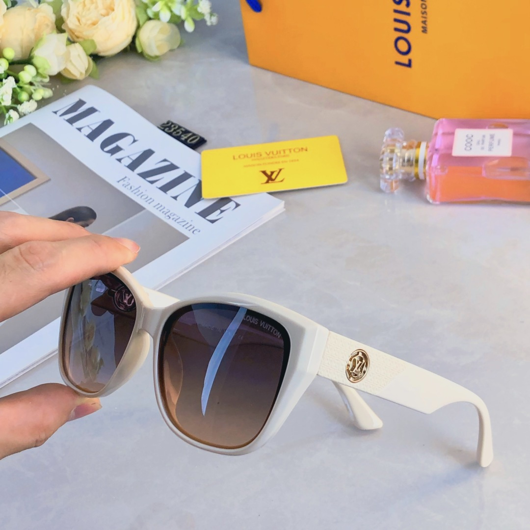 。。Louis vuitto*素颜百搭韩版时尚新款太阳眼镜欧美旅行拍照防紫外线遮阳潮墨镜
