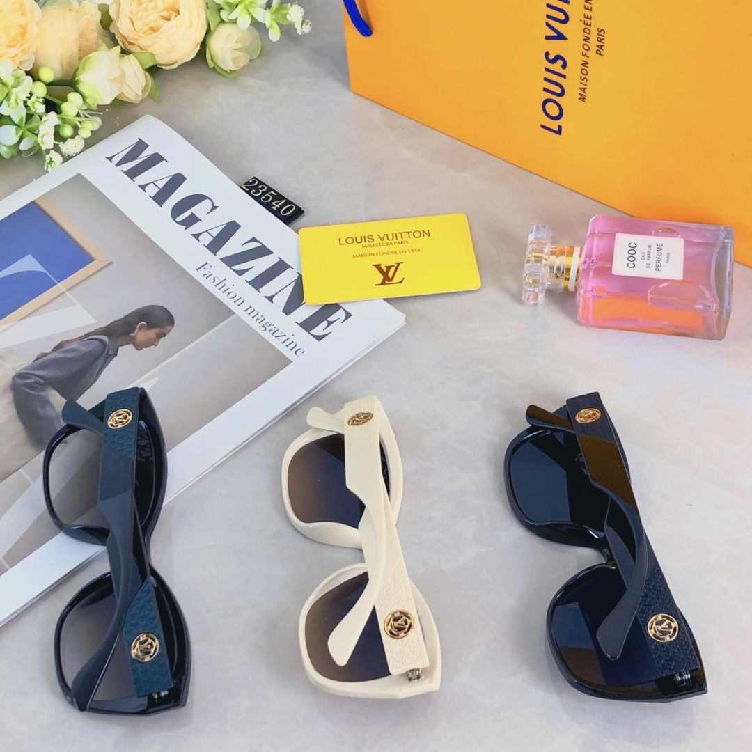 。。Louis vuitto*素颜百搭韩版时尚新款太阳眼镜欧美旅行拍照防紫外线遮阳潮墨镜