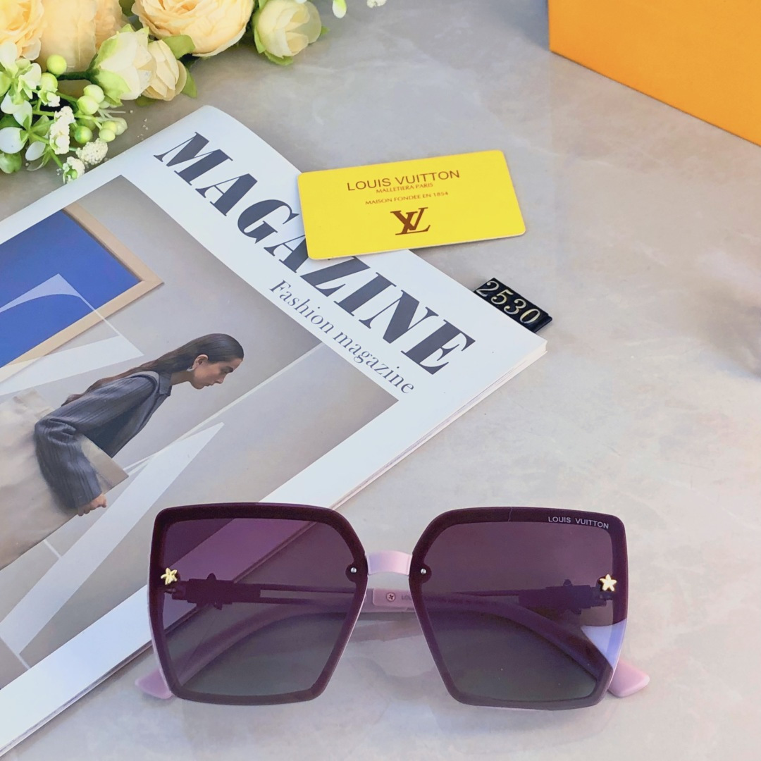 。。Louis vuitto*女士墨镜2025新款时尚百搭偏光太阳眼镜大脸显瘦防紫外线开车