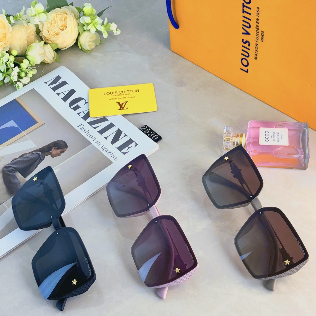 。。Louis vuitto*女士墨镜2025新款时尚百搭偏光太阳眼镜大脸显瘦防紫外线开车