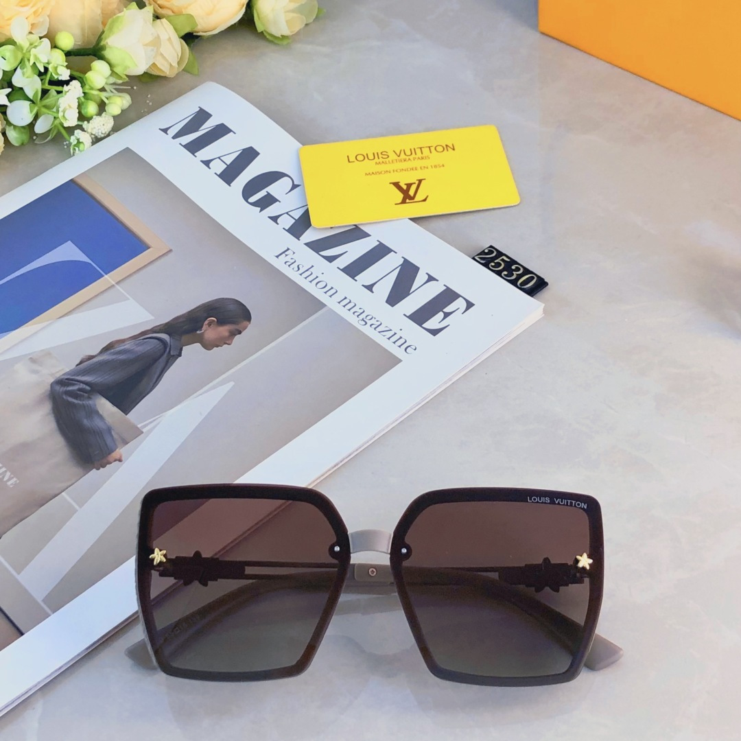 。。Louis vuitto*女士墨镜2025新款时尚百搭偏光太阳眼镜大脸显瘦防紫外线开车