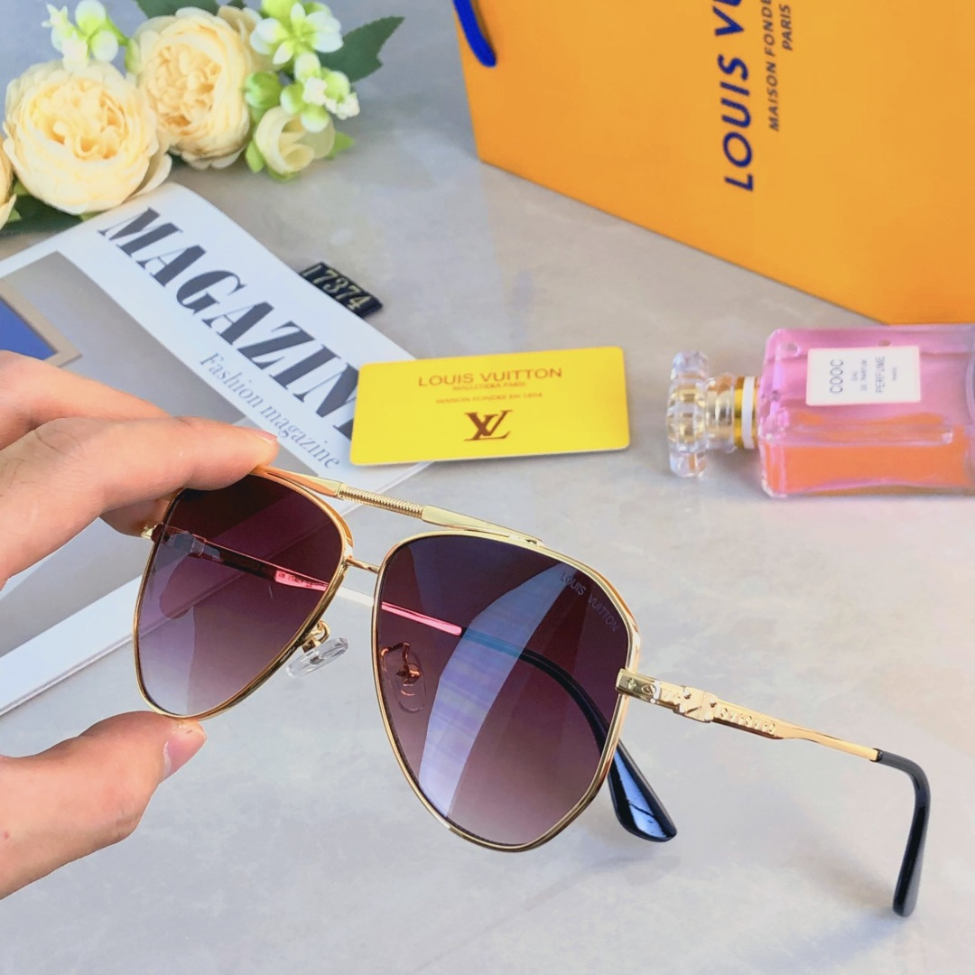 。。Louis vuitto*2025时尚新款蛤蟆墨镜复古素颜百搭男女太阳镜防紫外线眼镜架潮