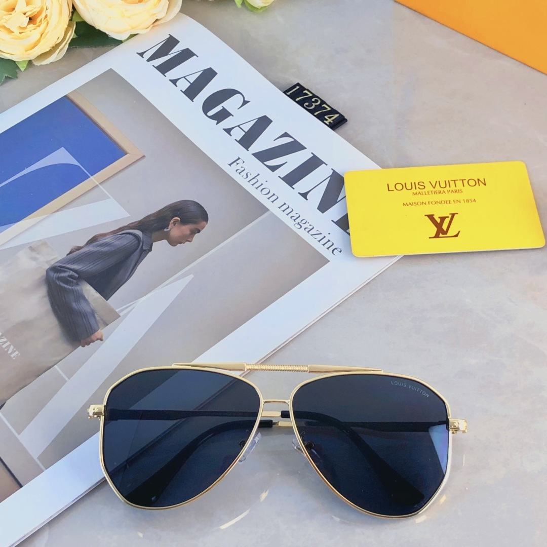 。。Louis vuitto*2025时尚新款蛤蟆墨镜复古素颜百搭男女太阳镜防紫外线眼镜架潮