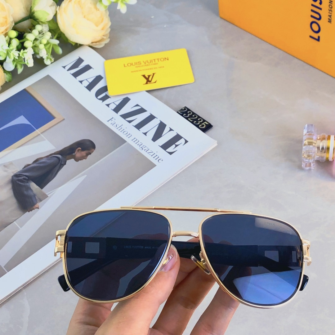 。。Louis vuitto*2025新款双梁太阳镜凹造型拍照墨镜帅气高颜值男女舒适眼镜