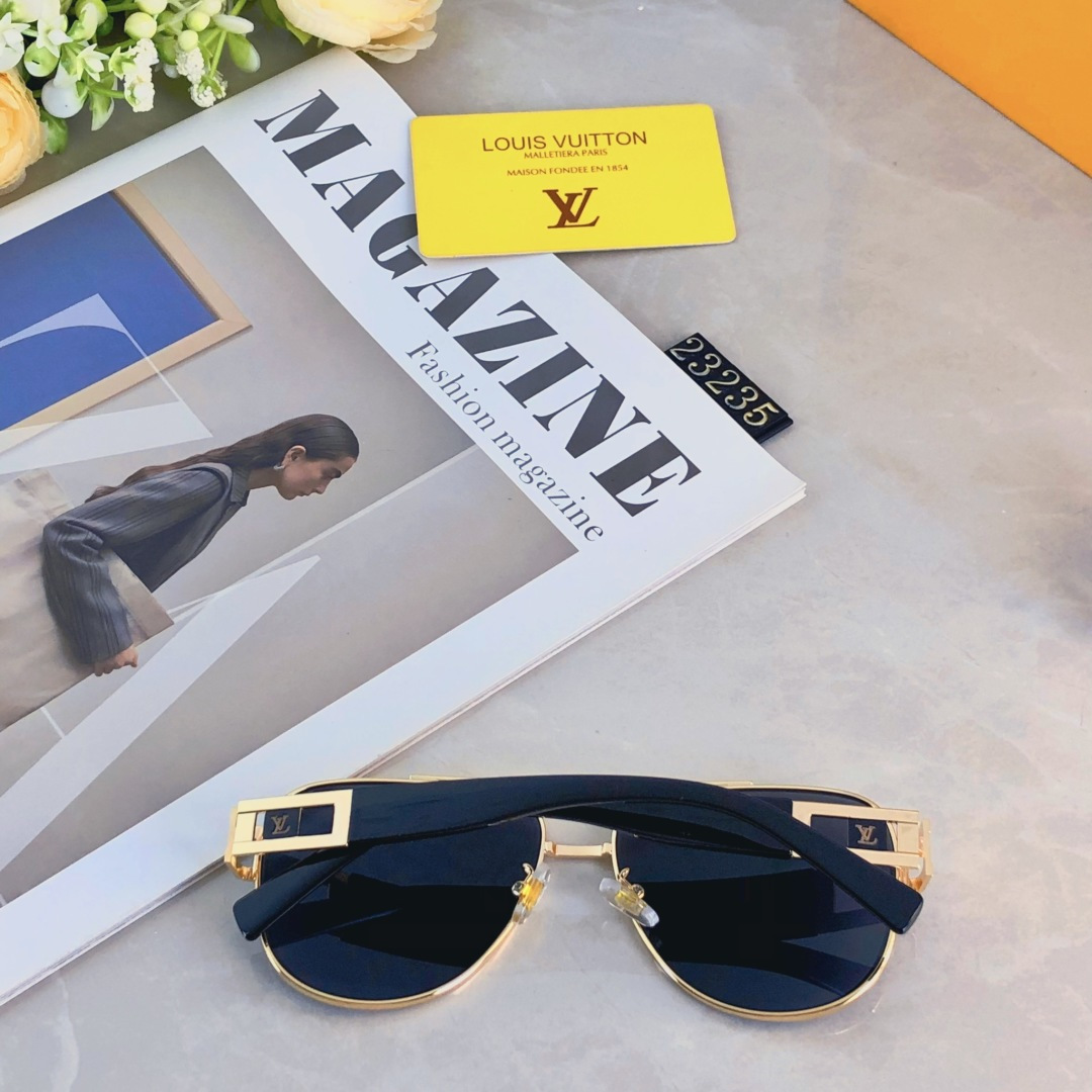 。。Louis vuitto*2025新款双梁太阳镜凹造型拍照墨镜帅气高颜值男女舒适眼镜