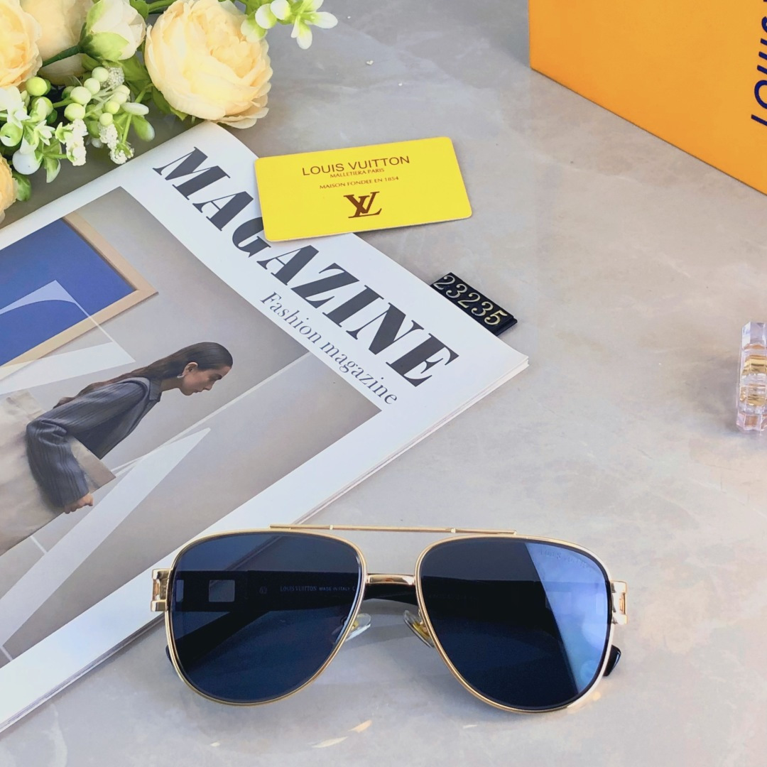 。。Louis vuitto*2025新款双梁太阳镜凹造型拍照墨镜帅气高颜值男女舒适眼镜