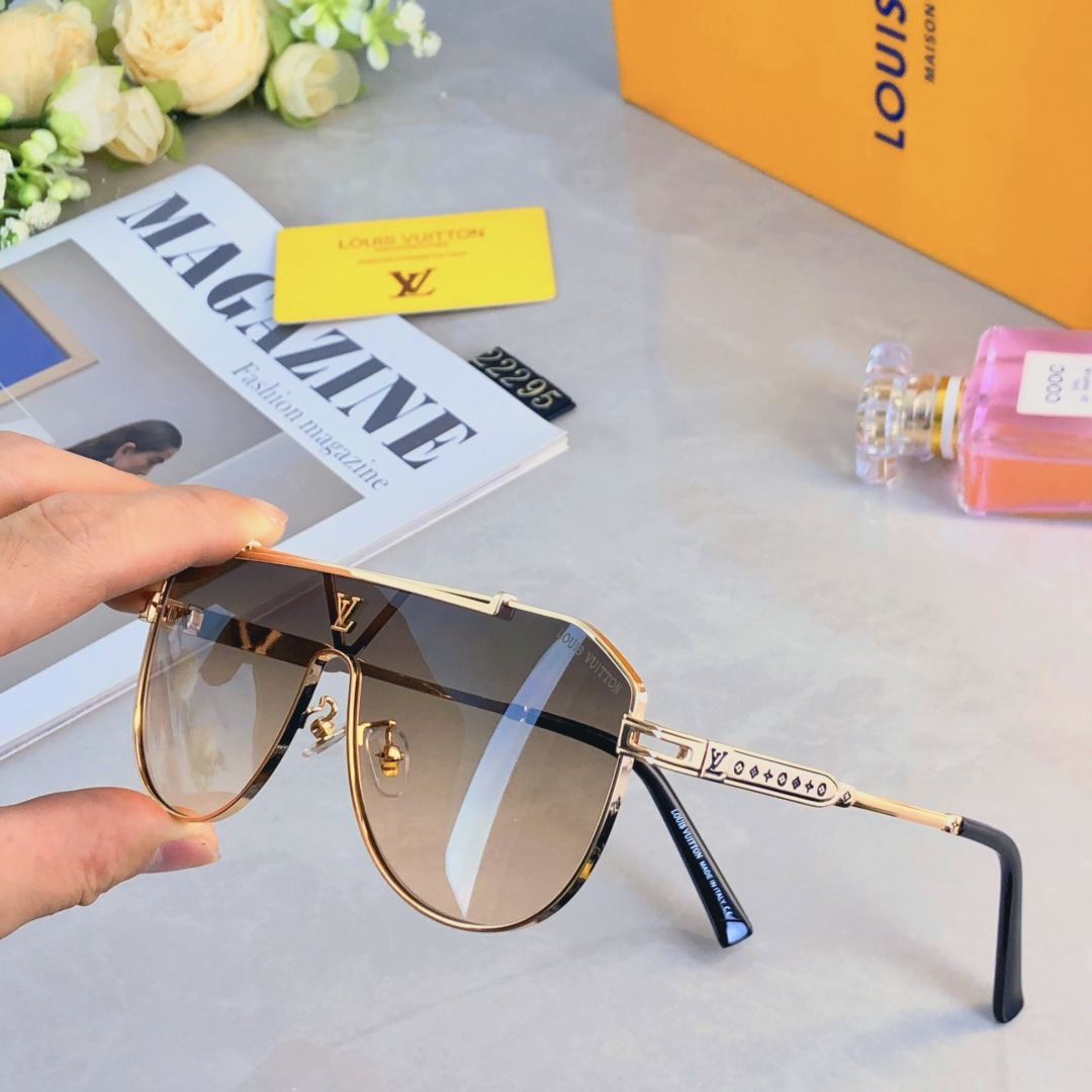 。。Louis vuitto*时尚新款太阳眼镜高品质高质感百搭潮遮阳大框金属大气