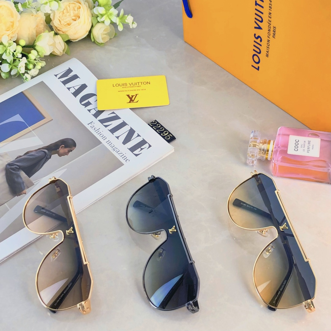 。。Louis vuitto*时尚新款太阳眼镜高品质高质感百搭潮遮阳大框金属大气