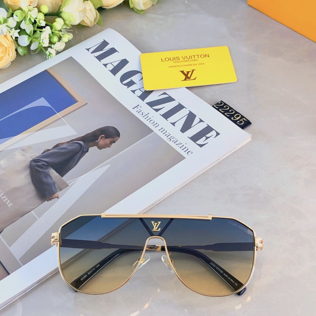 。。Louis vuitto*时尚新款太阳眼镜高品质高质感百搭潮遮阳大框金属大气