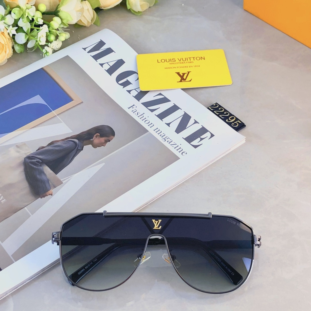 。。Louis vuitto*时尚新款太阳眼镜高品质高质感百搭潮遮阳大框金属大气