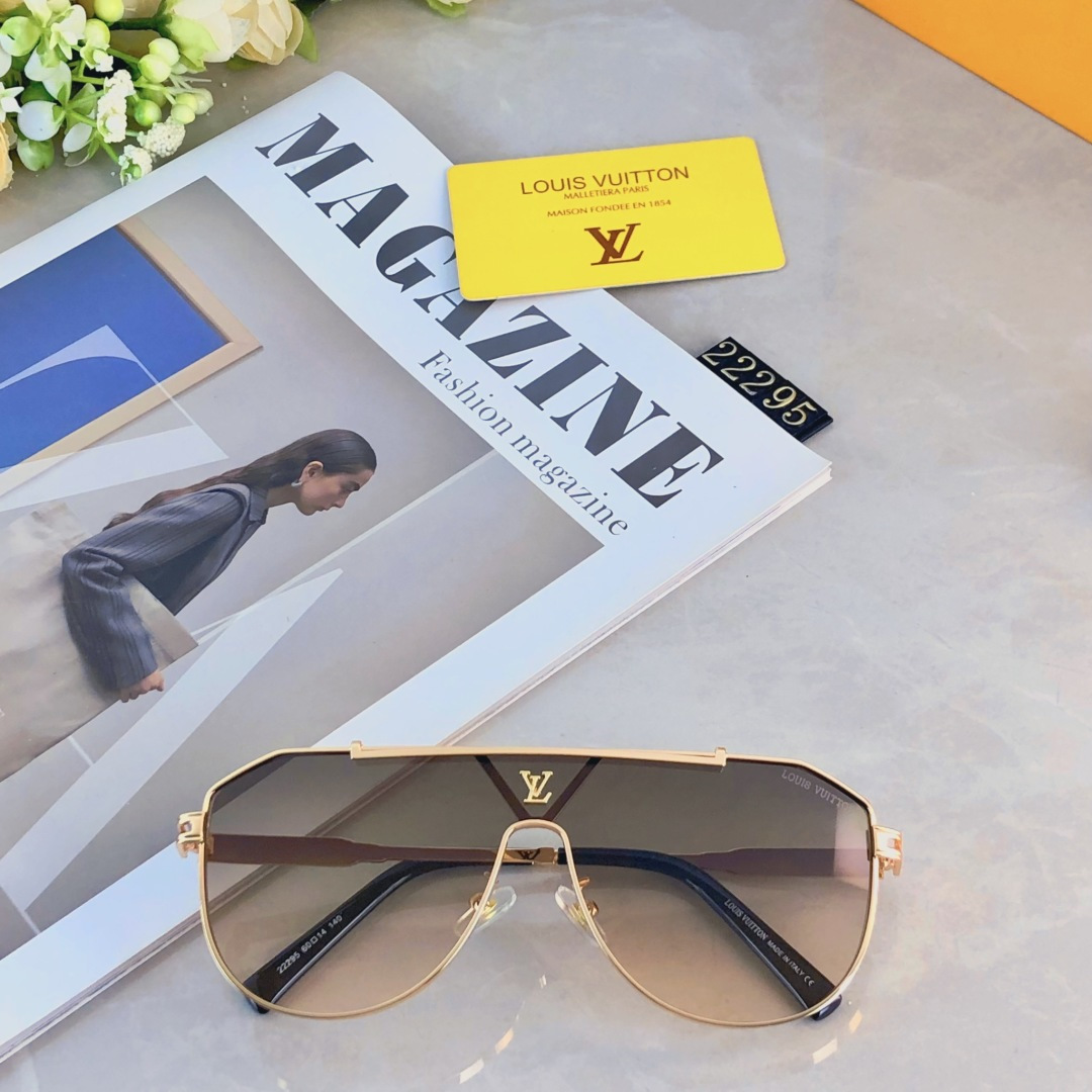 。。Louis vuitto*时尚新款太阳眼镜高品质高质感百搭潮遮阳大框金属大气