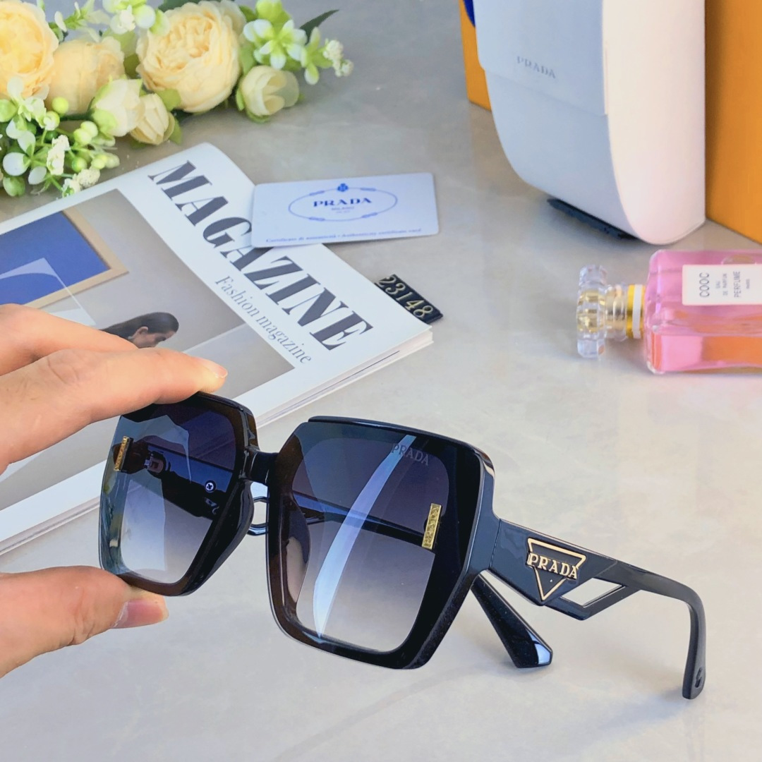 。。Prad*新款欧美时尚大框素颜太阳镜女潮流百搭网红街拍显脸小高级感
